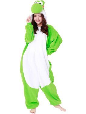 SAZAC Kigurumi Super Mario Bros. Yoshi - Onesie Jumpsuit Halloween Costume